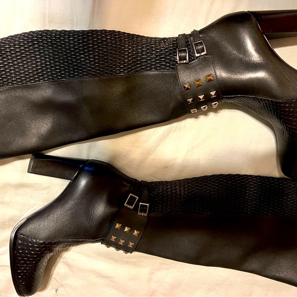 Franco Cuadra custom black leather studded boots - Picture 3 of 5
